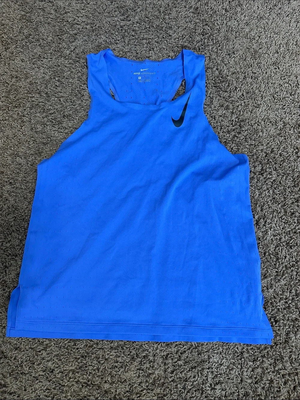Nike Blue Aeroswift running singlet